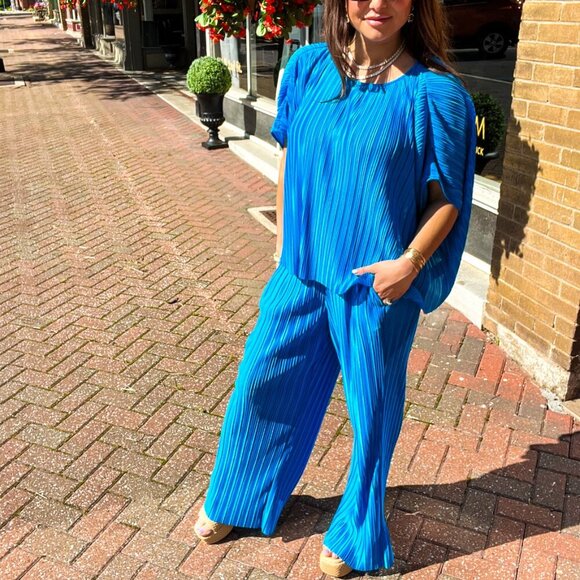 Prissie Pleated Pant Set - Picture 4 of 7